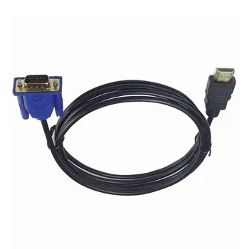 1/1.8/3/5M HDMI-Kabel, HDMI Til VGA HD Med Lyd Adapter-Kabel HDMI TIL VGA Kabel dropshipping