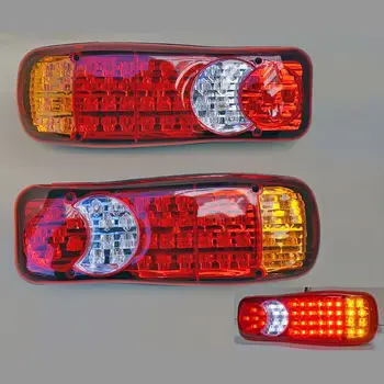 1 par 12V LED Bageste Hale lys, lamper 5 Funktion Trailer, Campingvogn, Lastbil van 46 LED