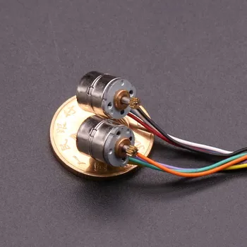 1 Par 8mm stepmotor Mikro 2-fase 4-wire stepmotor Med 9 Tænder Gear og forbindelseslinien Wire,Aksel Diameter på 1,5 mm