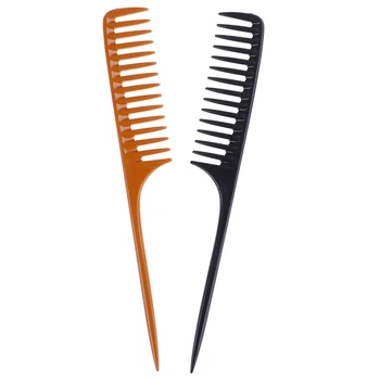 1 Pc Professionel Spids Hale Kam Til Salon Frisør-Afsnit Hair Brush Frisør Værktøj DIY Hår Brede Tænder Kamme 2 Nye Farver