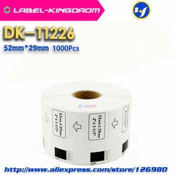 10 Ruller Generiske DK-11226 Label 52*29mm 1000Pcs Kompatible Brother etiketprinter QL-570/700 Alle Kommer Med plastholder