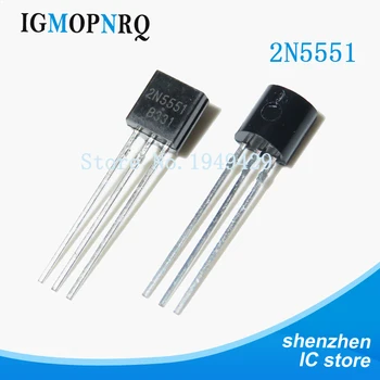 100PCS 2N5551 0.6 A / 160V NPN Low Power Transistor-92