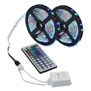 10m LED Lys Strips SMD 3528 RGB Fleksible Lys Tape Indendørs Nat Lampe