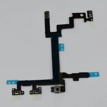 10stk/meget Høj Kvalitet Power-Kontakten PÅ OFF Lock-Lydstyrke Mute-Knap, Flex Kabel Til iPhone 5, 5G