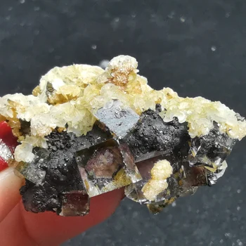 18.2 gNatural sjældne hvide fluorit mineral prøve og sten dekoration krystal healing energi-KVARTS PERLE