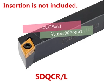 1STK SDQCL SDQCR1010H07 SDQCR1212H07 SDQCR1616H07 SDQCR1212H11 SDQCR1616H11 SDQCR2020K11 SDQCR2525M11 CNC Drejning Indehaveren Værktøjer