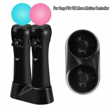 1x Dobbelt Oplader Dock til PS4 VR Motion Controller, Playstation Move Controller