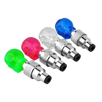 2 stk LED Lys Kraniets Form ventilhætten Hjul Dæk Lampe til Cykel, Motorcykel og Cykel Tilbehør B2Cshop