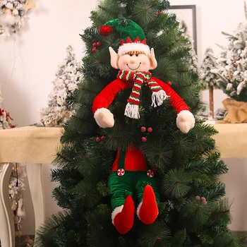 2020 Happy New Year julepynt DIY Xmas Gave Santa Claus Snemand Træ Vedhæng Dukke Hænge Pynt til Hjemmet