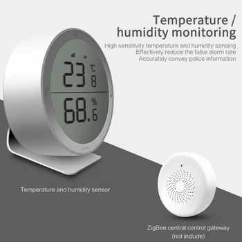2020 LCD-Skærm Tuya ZigBee3.0 Temperatur Og Luftfugtighed Sensor TuYa/intelligent Liv APP Zigbee Smart Home Security