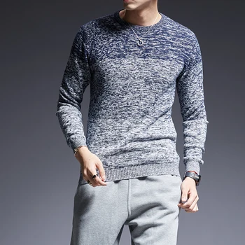 2020 Nye Mode Brand Trøjer Mand Pullovere O-Hals Slim Fit Jumpere Knitred Varm Tyk Vinter Koreansk Stil, Casual Herre Tøj