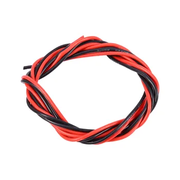 20AWG Elektronisk Kabel-Rød & Sort Ledning Til RC Bil (1 Meter Rød + 1 Meter Sort) Blød Silikone Hot