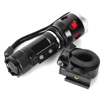 3-Mode Q5 LED Lommelygte, Cykel Lys w/ Mount Hvidt Lys Zoomable Lommelygte Torch 560lm LED-Lampe LED Cykel Lys (3x AAA)