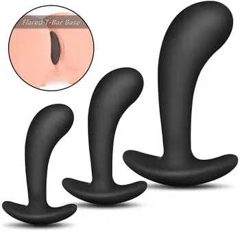 3 Silikone Anal Plugs Uddannelse Kugle Dildo Vibrator Anal Sexlegetøj Til Kvinde Mandlige Prostata Massager Butt Plug Gay Sex Legetøj