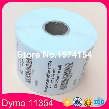 3 X Ruller Kompatible Dymo Etiketter 11354, 57 x 32 mm 1000 label klistermærker pr rulle, etikette Multi Purpose 11354 (dymo 11354)