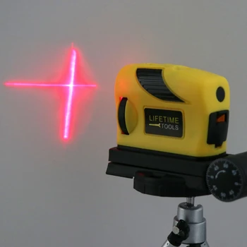 360 grader Laser-Niveau selvnivellerende 2 Linje 1 Point Vandret & Lodret Rød Måle