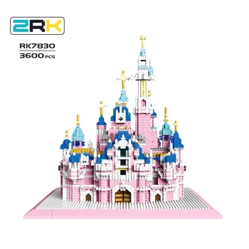 3600pcs+ Drøm Fortælling Slot byggesten Arkitektur Model Mini Diamond Klodser Legetøj Anime Gaver til Børn ZRK7830