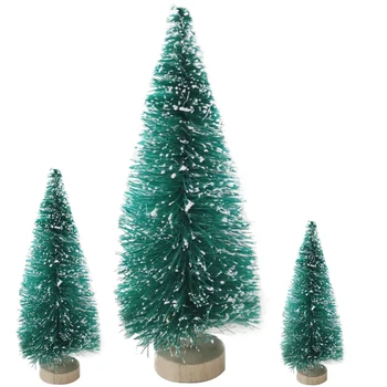 36Pcs juletræ arbol de navidad New År ' s Christmas Tree Lille Fyrretræ adornos de navidad Desktop Mini Jul Indretning