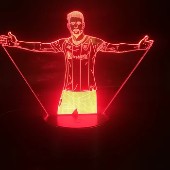 3D-Lampe Aritz Aduriz Atmosfære La Liga Fodbold Stjerne Bedste Jul for Værelset Visual Light Effect-Led Nat Lys Lampe Dropship