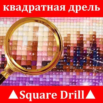 5D DIY Diamant Maleri Cross Stitch Lange hår prinsesse 3D-Diamond Broderi Diamant Mosaik Home Decor Fuld Drill Harpiks billede