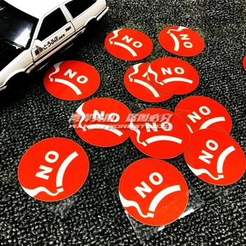 5PCS Advarsel Bil Klistermærker Røde INGEN RYGNING Sundhed Minde Motorcykel Decals 45mm