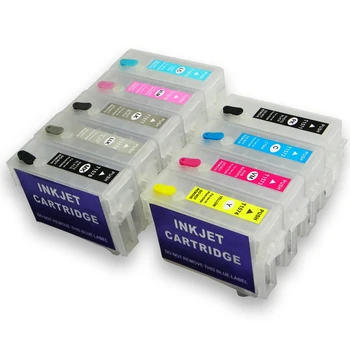5sets til Epson P600 surecolor P600 SC-P600 genopfyldelige blækpatroner med auto-reset chips T7601