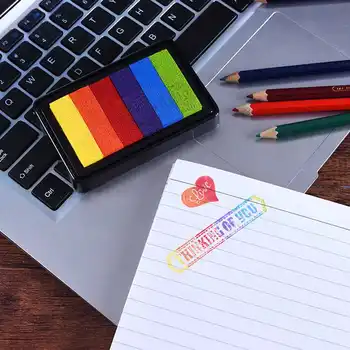 5style Sweet Candy Farve Rainbow Inkpad Gradient Farve ink Pad DIY Frimærker Dekoration Fingeraftryk Scrapbooking Tilbehør