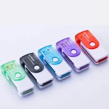 6 Farver Mini Kort Læser Alle På En Universel Mikro-USB-Hukommelseskort på Micro-Kort-Læser, USB 2.0 Adapter Telefonens Hukommelseskort
