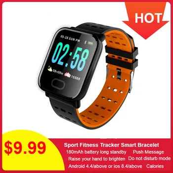 696 LJL08 Smart Armbånd Sport Fitness Aktivitet Tracker pulsmåler Blodtryk Ring Påmindelse Armbånd fo Android, iOS