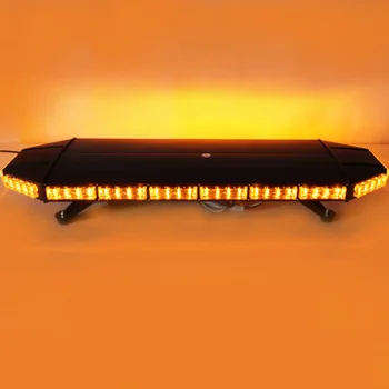72W Bil LED Strobe Lys Advarsel Lys Bar for 12V-24V Biler, Lastbil, Trailer Gul Flash Lampe HEHEMM