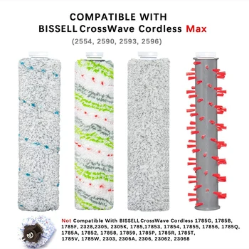 8 Pack Pensel Rulle & Filter Reservedele til Bissell CrossWave Trådløse Antal 2554A,2590,2593, og 2596