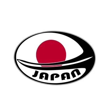 Aliauto Mode Bil Mærkat Rugby Sport Flag Bolden Japan JDM PVC Decal til Passat B6 Lada Vesta Peugeot 307 Nissan,14cm*9cm