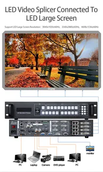Ams-sc359 skærme controller tv med digital processor led skærm vga video switcher problemfri switcher som vdwall505