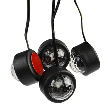 Audew LED Atmosfære Lampen Såler Farverige Hånd / Voice Control RGB Lampe USB-Stikket Praktisk Bil, boligindretning Lys
