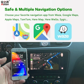 AZTON Android Auto Apple CarPlay Wireless Til VW Golf Touran Teramont PHIDEON GTI B8 CarPlay Navigation Multimedia-System