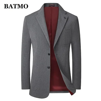 BATMO 2020 nye ankomst forår&sommer tynd casual blazer mænd,mænds grå jakkesæt, jakker ,XZ1991