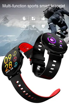 BINSSAW Fuld Touch Screen IP68 Vandtæt Multi-funktion Sport Smart Armbånd puls Tracker Blodtryk Smartwatch