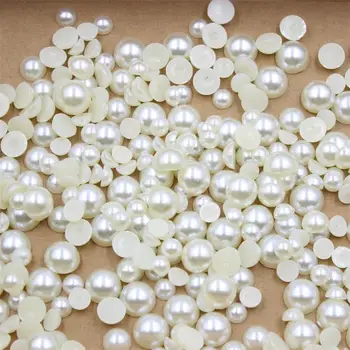 Blandede Størrelser ABS immitation perler dekoration til Scrapbooking Papir Håndværk-Kort Gør