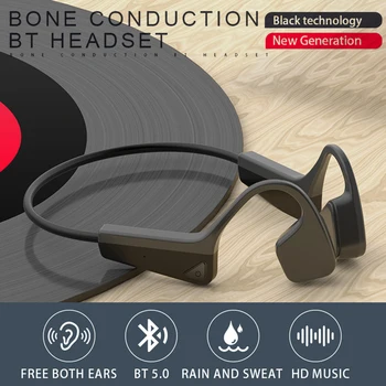 Bluetooth Hovedtelefon Vandtæt Bærbare Bone Conduction Headset med støjreduktion Hovedtelefoner Trådløse Støj-annullere Hovedtelefoner
