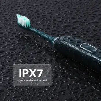 Bærbare 10-Mode Sonic Elektrisk Tandbørste Trådløse USB-Genopladelige Tandbørste IPX7 Vandtæt Ultralyd Automatisk tandbørste