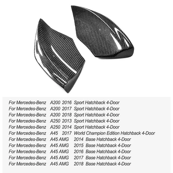 Carbon Fiber / FRP Bageste Kofanger Læbe Splittere Spoiler for Mercedes-Benz A-Klasse W176 A180 A200 A250 A45 AMG 2013 - 2018