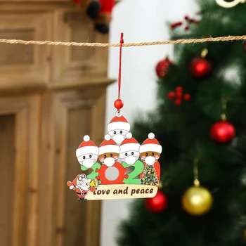 Christmas Santa Claus Ornamenter Overlevende Familie Xmas Tree Hængende Pendel Gaver M68E