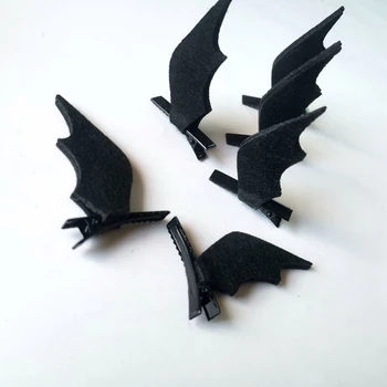 Cool Devil Wings Bat Hår Klip Vinger Bat Hårnåle Dress-up Kostume Halloween Cosplay Parti Hår Tilbehør
