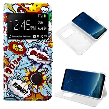 Cool®-Flip Cover til Samsung G955 Galaxy S8 Plus tegneserie Tegneserien Dække indehaver