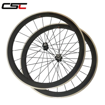 CSC 23mm bredde clincher 50mm cykel racing hjul med legering bryde overfladen med søjle 1420 KN-424 \ sapim cx-ray