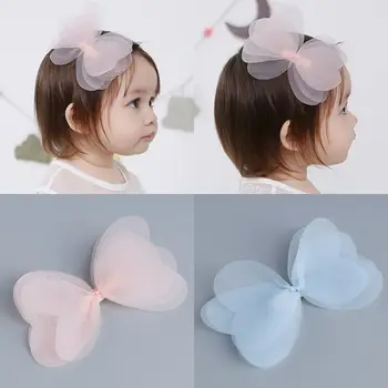 Cute Fashion Koreanske Søde Baby Girls Hårnåle Cartoon Net Garn Sløjfeknude Clip Hår Clips Børn Hair Styling Tilbehør