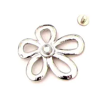 Designer krystaller metal sea star lady ' s fashion flip flop udskiftelige DIY ornament-knappen tilbehør med skrue nitte 6stk x