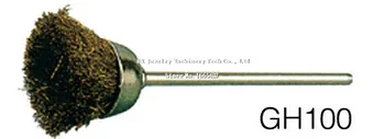 Diy 100pcs/box Smykker Polering Børste Messing Tråd Cup Børste med 2.35 mm skaft af metal Polering Børste
