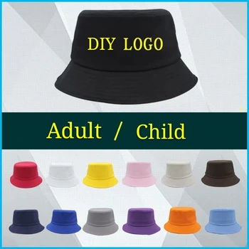 DIY Bucket Hat Brugerdefinerede Logo Print Broderi Voksen Barn af Høj kvalitet Fritid Rejser Fiskeri Sommer, Forår, Efterår Bomuld Hat