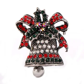 Donia smykker Jul broche kreativ gave Rhinesto Europa og Usa retro udsøgt klokker passer pin broochjewelry